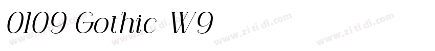 0109 Gothic W9字体转换 0109 Gothic W9字体转换